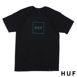 新品 HUF (ハフ)BOX LOGO S/S TEE [Tシャツ]BLACK 999-005489-041(半袖Tシャツ)｜essense