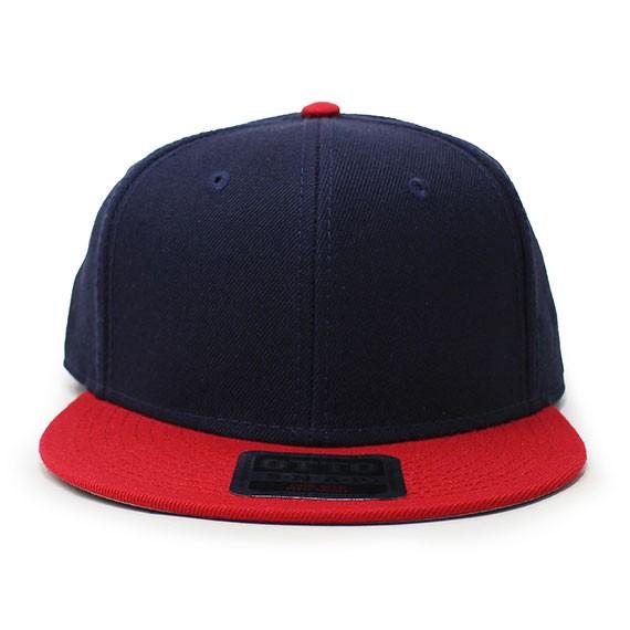 新品 OTTO (オットー)125-978-red-navy-navyWOOL BLEND FLAT...