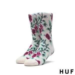 新品 HUF (ハフ)HERRER SOCKS [ソックス][靴下]WHITE 999-005605-010(グッズ)｜essense