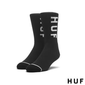 新品 HUF (ハフ)OG LOGO SOCKS [ソックス][靴下]BLACK 999-005607-011(グッズ)｜essense
