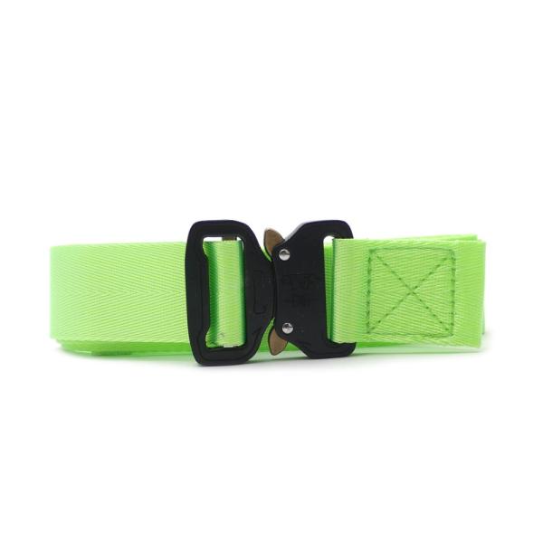 新品 ミニマル mnml WEB BELT ウェブ ベルト NEON GREEN ネオン グリーン ...