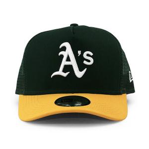 新品 ニューエラ NEW ERA 11433992 オークランドアスレチックス 9FORTY MESH CAP メッシュキャップ GREEN GOLD 11433992 ヘッドウェア｜essense