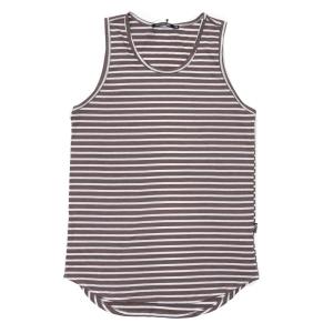 【数量限定特別価格】 新品 ラスティックダイム RUSTIC DIME STRIPED TANK TOP ボーダー タンクトップ BROWN ブラウン 9990041550360 TOPS｜essense