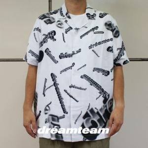 新品 ドリームチーム DREAM TEAM 3D Logo S/S Shirts 半袖シャツ レーヨンシャツ WHITE ホワイト 白 690000237060 TOPS｜essense