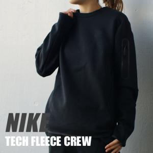新品 NIKE TECH FLEECE CREW BLACK ブラック 黒 CU4506-010 209000615041 SWT/HOODY｜essense