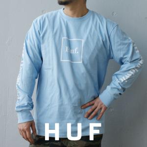 新品 HUF DOMESTIC L/S TEE 長袖 Tシャツ ロンティー LT BLUE ライトブルー 999006559054 TOPS｜essense