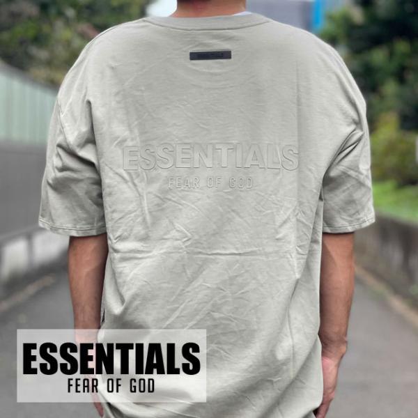 新品 エッセンシャルズ ESSENTIALS Logo Tee ロゴ Tシャツ GREEN グリーン...