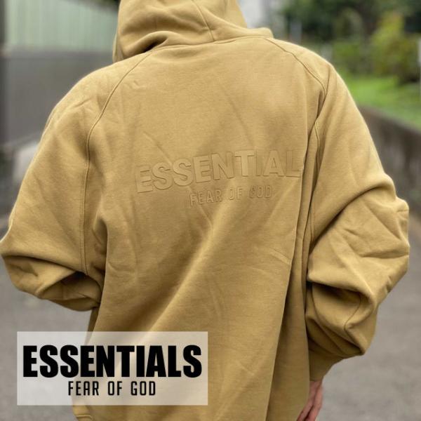 新品 エッセンシャルズ ESSENTIALS SWEAT HOODY プルオーバーパーカー AMBE...