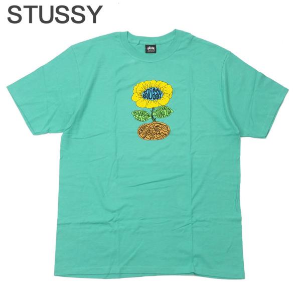 新品 ステューシー STUSSY Sunflower Tee Tシャツ GREEN グリーン 緑 4...