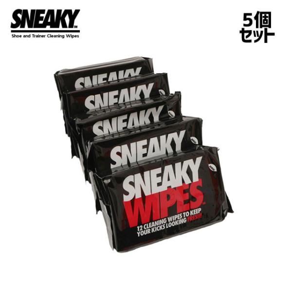 新品 【5個セット】 スニーキー SNEAKY WIPES ワイプス 12枚入りx5個セット スニー...