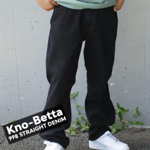 新品 ノーベター Kno-betta 998 STRAIGHT DENIM PANTS ストレート デニムパンツ JET BLACK ジェットブラック 999006815641 パンツ｜essense