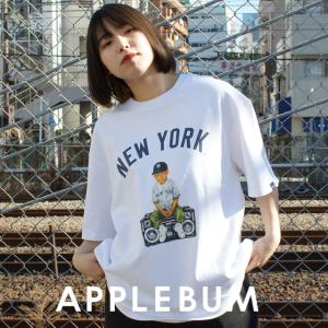 新品 アップルバム APPLEBUM NEW YORK YANKEES BOY T-shirt ニューヨーク・ヤンキース ボーイ Tシャツ WHITE 850004572050 半袖Tシャツ｜essense