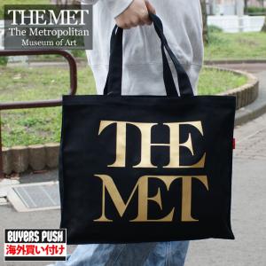 新品 メトロポリタン美術館 The Metropolitan Museum of Art Met Logo Tote Bag トートバッグ  BLACKxGOLD 999006880018 グッズ｜essense