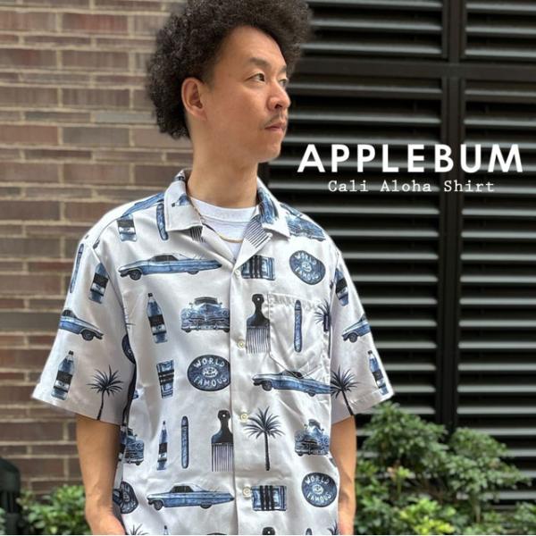 新品 アップルバム APPLEBUM Cali Aloha Shirt アロハシャツ 半袖シャツ G...