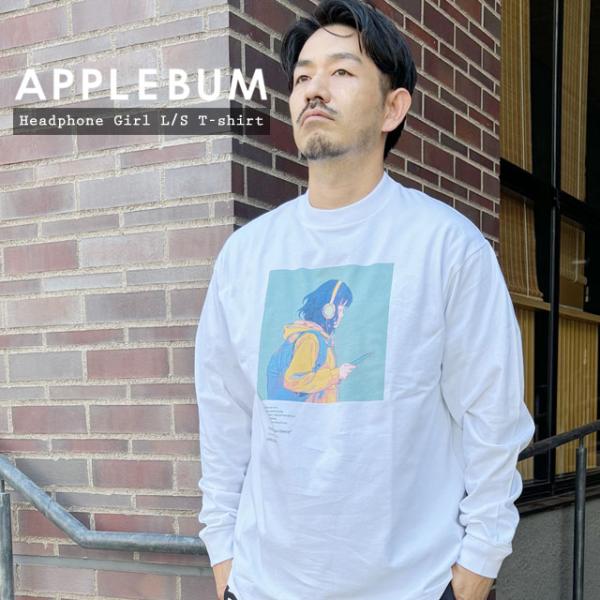新品 アップルバム APPLEBUM Headphone Girl L/S T-shirt 長袖Tシ...
