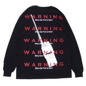 新品 ドリームチーム DREAM TEAM Warning Talkie L/S Tee 長袖Tシャツ ロンティー BLACK ブラック 黒 メンズ 690000231051 TOPS｜essense