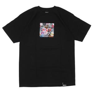 新品 ハフ HUF STICKER WARS BOX LOGO TEE ボックスロゴ Tシャツ BLACK ブラック メンズ 半袖Tシャツ｜essense