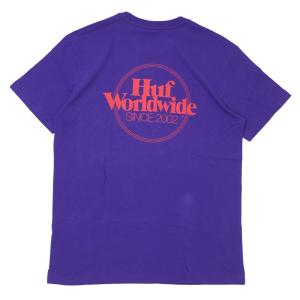 新品 ハフ HUF ISSUE LOGO S/S POCKET TEE ポケット Tシャツ ULTRA VIOLET パープル メンズ 999006068049 半袖Tシャツ｜essense