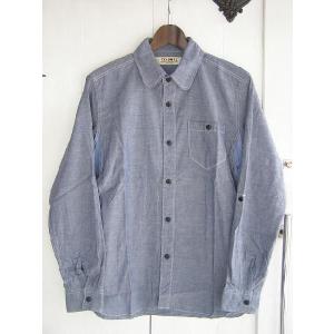 FUNDAMENTAL ファンダメンタル TONE CHAMBRAY SHIRTS ネイビー｜essex