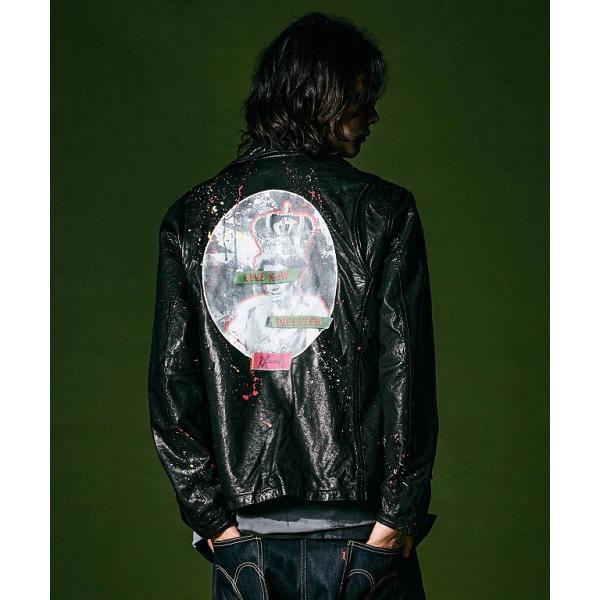 glamb グラム Anarchy Paint Riders JKT アナーキーペイントライダースジ...