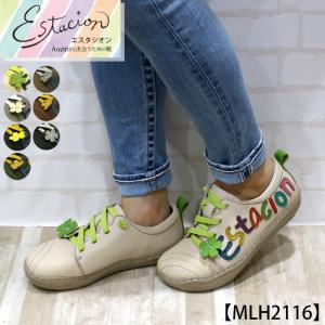 エスタシオン Estacion レディース 厚底サンダルトランプ柄 黒 赤