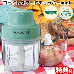 LALALUCTUS コードレスフードチョッパーmini ミニ SE6900 電動フードチョッパー コンパクト 収納袋付 卓上クッキング家電 フードチョッパー フードプロセッサー｜este