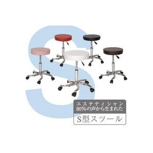 施術者用 スツール / 表面素材：ＰＶＣ　脚：ステンレス｜esthemart