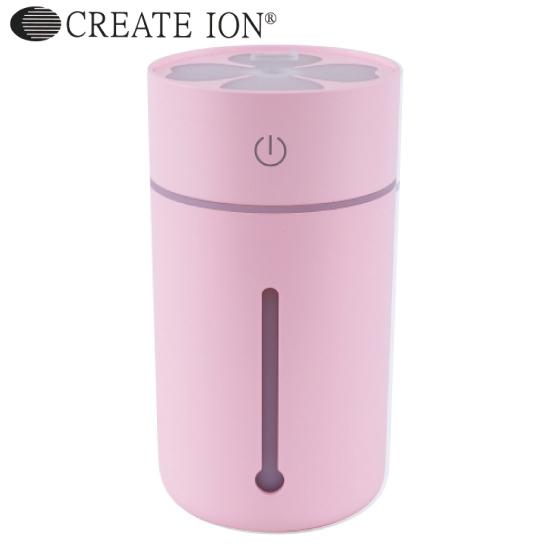 クレイツ ポータブルミスト デューイ ピンク 超音波加湿器 DEWY 卓上加湿器 USBファン付 U...