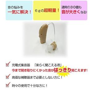 充電式集音器 楽らくクリアボイス 耳かけ式集音...の詳細画像1