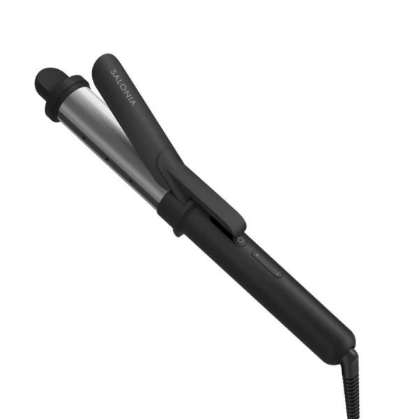 SALONIA サロニア スムースシャイン カールヘアアイロン ブラック 32mm SAL23106...
