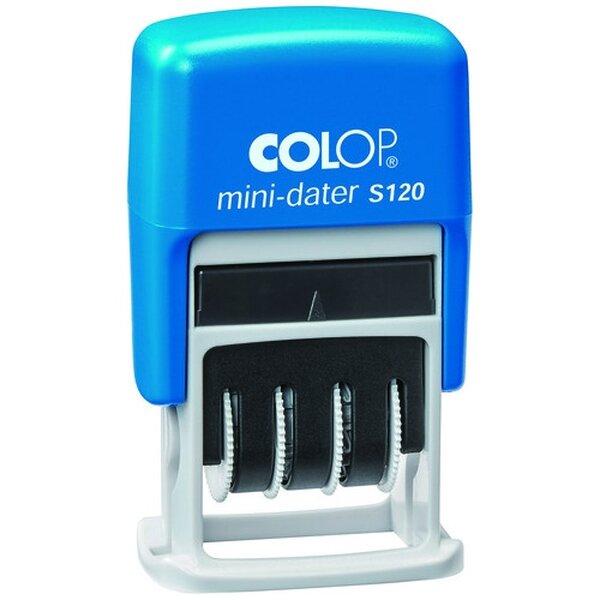 （まとめ）COLOP ミニデータースタンプ S120／BL2黒〔×5セット〕