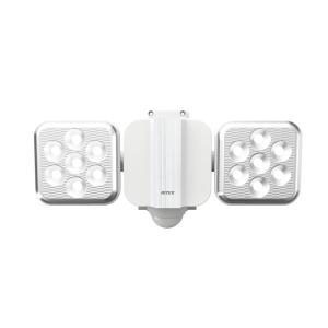 LED センサーライト/照明器具 〔乾電池式 5W×2灯 900ルーメン〕 フリーアーム式 ムサシ 〔防犯対策用品〕｜estim