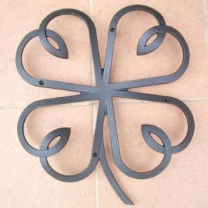 壁飾り 外壁 アイアン風 妻飾り タテ型 IT1715 グラファイトブ ラック