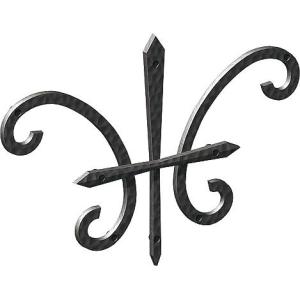 壁飾り 外壁 アイアン風 妻飾り 27型 ブラック 黒 シンボル