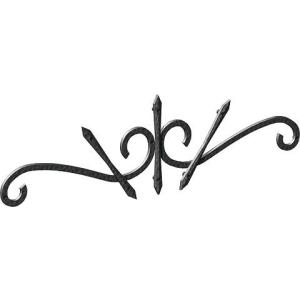 壁飾り 外壁 アイアン風 妻飾り IT4707 グラファイト ブラック