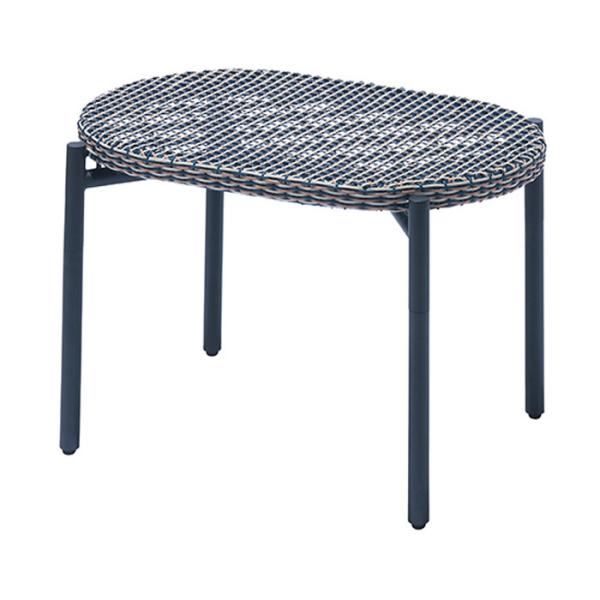 ガーデンファニチャー チェアー WA-ベンチ / サイド ロー テーブル ブルー 青 横690×奥行...