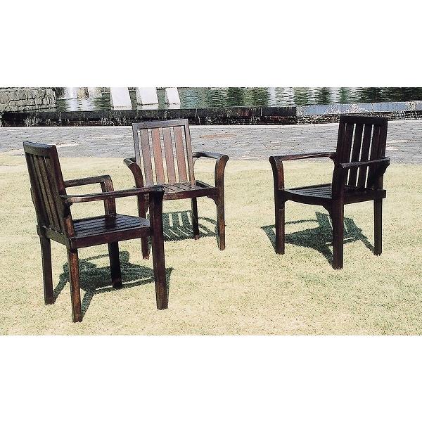 ガーデンチェア スタッキングチェア 木製ガーデン家具 ポピュラースタッキングチェア チーク材 ベラン...