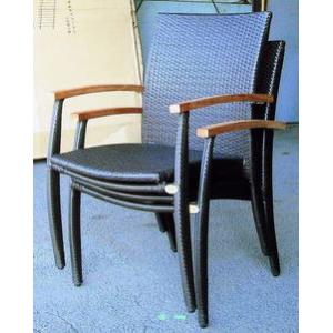 ガーデンチェア スタッキングチェア 人工ラタンチェアHY-2078A ベランダ椅子 完成品｜estoah