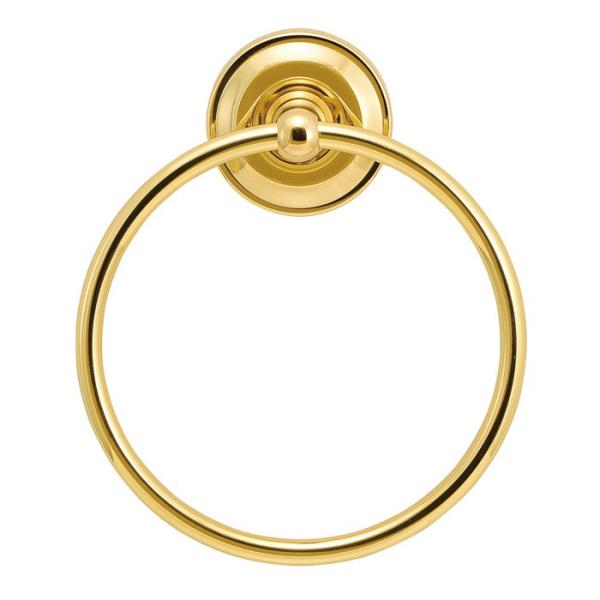タオルハンガー タオル掛け サニタリーアイテム タオルリング 真鍮製 クリアー仕上げ アクセサリー ...