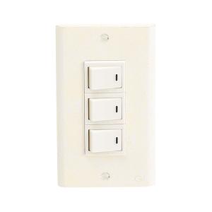 スイッチプレート 銀色 シルバー 3口 フルカラーシリーズ スイッチ