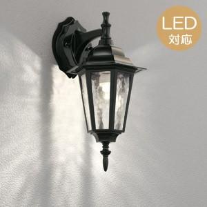 玄関照明 玄関 照明 LED 屋外 ポーチライト 門柱灯 門灯 外灯 OG041688LC レトロ アンティーク風 ブラケット E26 LED電球クリア一般形 6W｜estoah