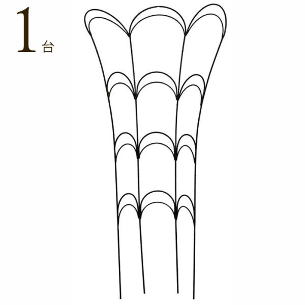 フェンス 屋外 花壇 アイアン トレリス 柵 おしゃれ フラワーガード Lサイズ ブラック 黒 幅3...