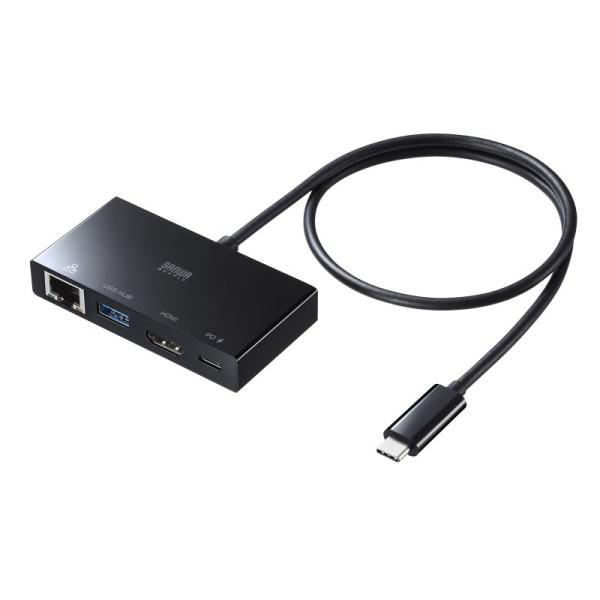 在庫限り USB タイプC-マルチ変換アダプタ HDMI 4K/30Hz対応 LAN USB3.2 ...