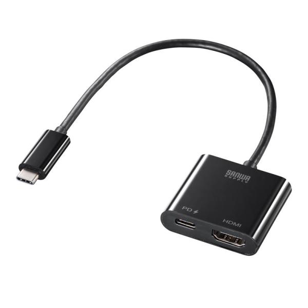 タイプC-HDMI変換アダプタ USBType-C 4K/60Hz/PD対応 AD-ALCPHDPD...