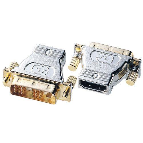HDMI変換アダプタ HDMIメス-DVI24pinオス DVIコネクタ接続 AD-HD02 サンワ...