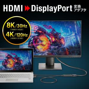 HDMI-DisplayPort変換アダプタ ...の詳細画像1