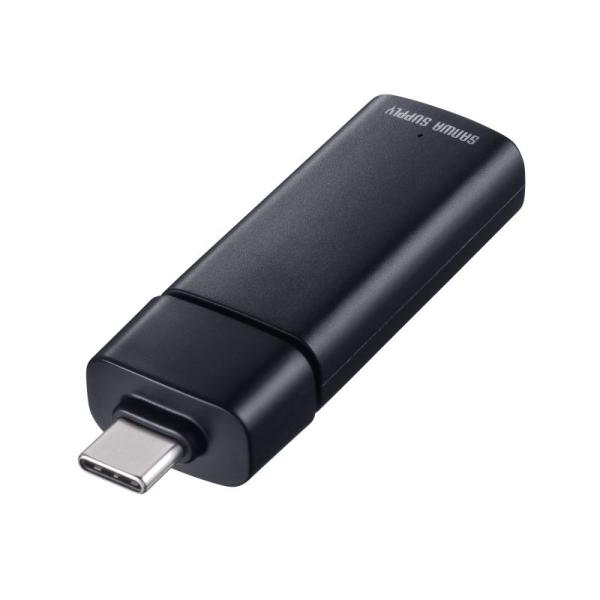Type-Cカードリーダー スライドキャップ SD microSD コンパクト ストラップホール A...