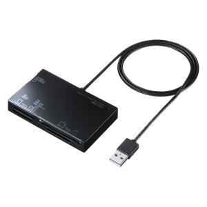 USB2.0 カードリーダー ブラック ケーブル一体型 microSDカード ADR-ML19BKN サンワサプライ｜esupply