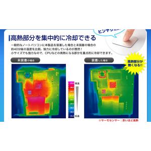 ノートパソコン冷却パッド 激冷 43mm 角型...の詳細画像2