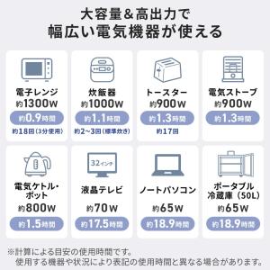 ポータブル電源 可搬型蓄電池 大容量 1536...の詳細画像3